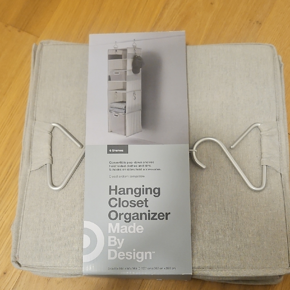 Made By Design Hanging Closet Organizer - Gray